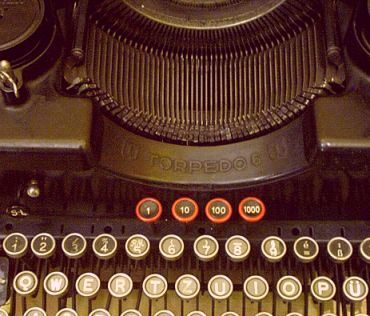 Schreibmaschine mit perfekter Mechanik und trotzdem kein heutiger Einsatz als Büromaschine