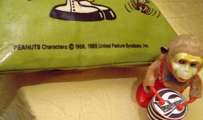 PEANUTS Tasche mit Snoopy & Woodstock in Schotten-Verkleidung als stylische Einkaufstasche