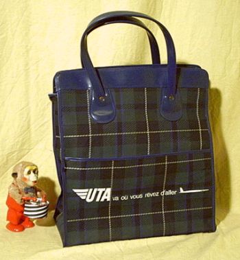 UTA Einkaufstasche - elegante Tasche im Schottenmuster