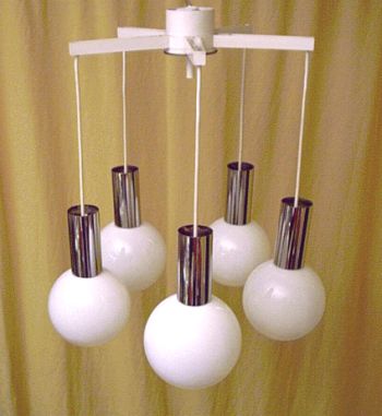 Hngelampe im Space / Atomic Age Design der Sixties
